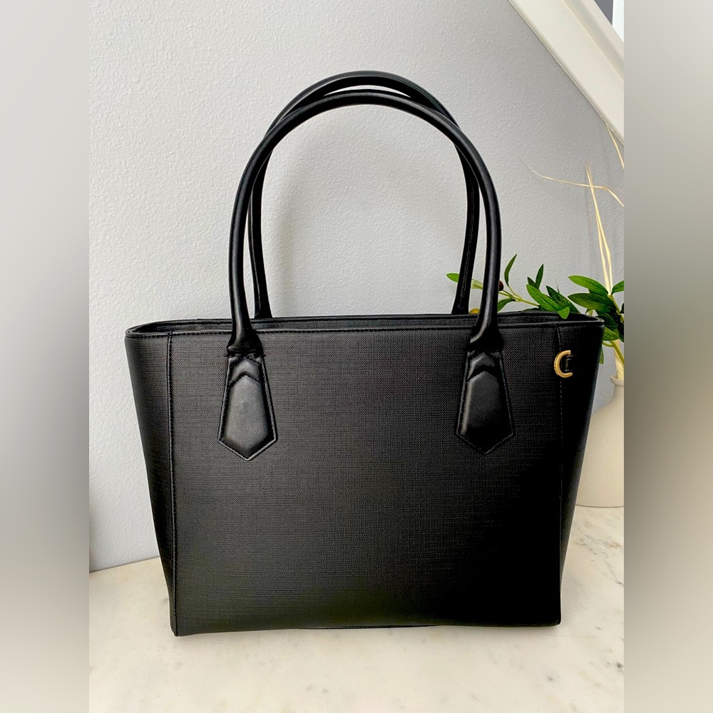 Dagne Dover Signature Tote, Onyx, Classic